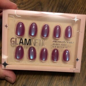 Glamnetic Berry Fizz Press-On Nails - Shimmering Pink